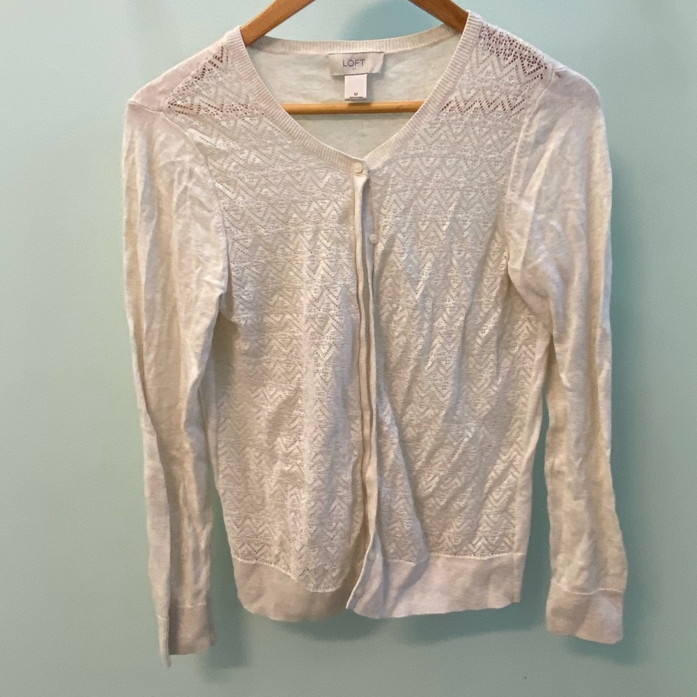 Loft Crochet Cardigan - Cream